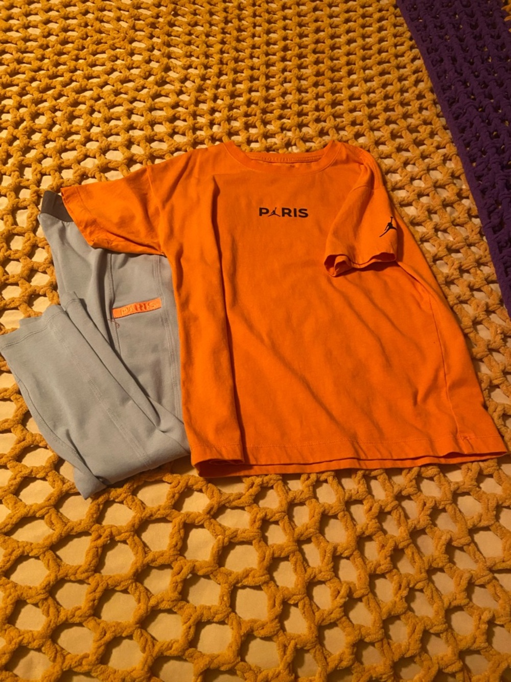 Girls Nike Jordan PARIS Collection 2 Piece Tee/Leggings Set